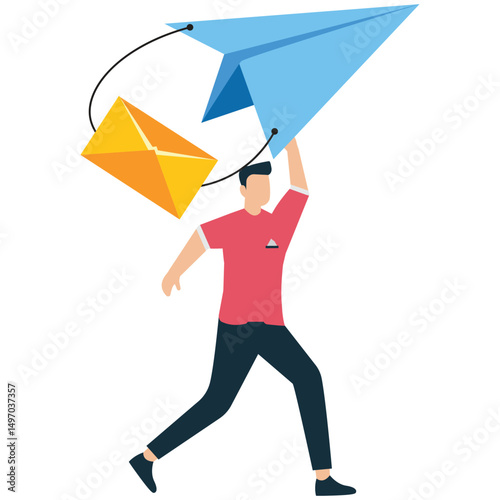 Launching Email Campaign with Paper Plane on Website
