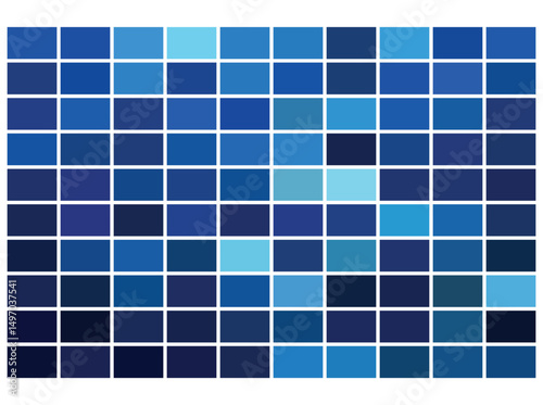  Trendy blue ocean water palette with deep shadows and soft tints. Ideal for modern print tests, branding, digital art, and vibrant vector designs.