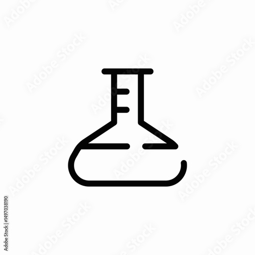 lab flask icon sign vector