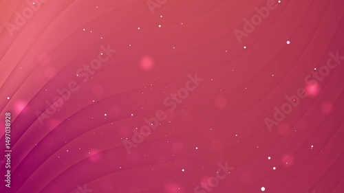 Abstract Pink Background with Soft Waves and Shimmering Light Sparkles in a Dreamy Atmosphere
