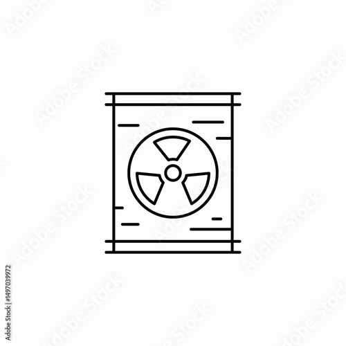nuclear energy icon sign vector