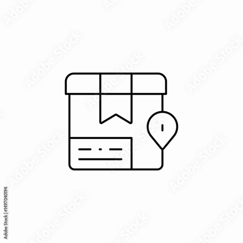 package location icon sign vector