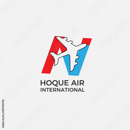 Travel logo design sign symbol side jet fly airbus view plane icon art design template vector visa wing tail trip tour template