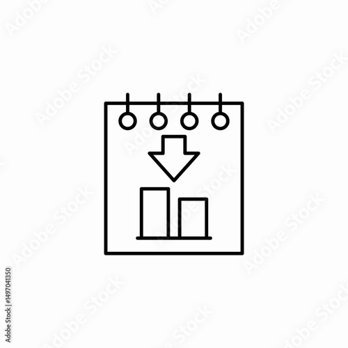 process chart icon sign vector