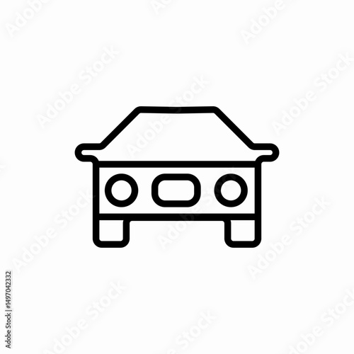 Car vehicle transport icon vector sign
