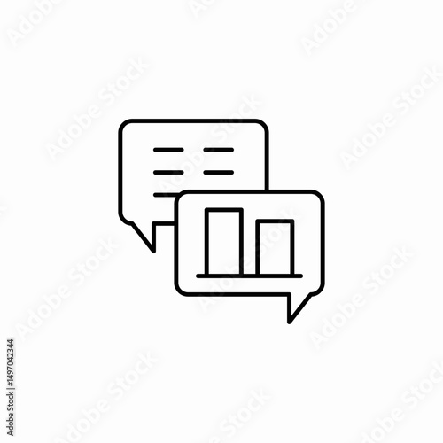 speech report icon sign vector