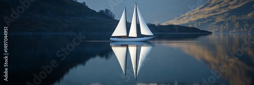 sailing on the lake