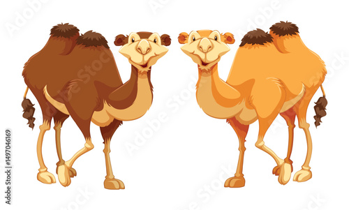 Set Camels vector 