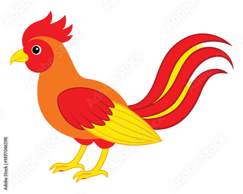 a beautiful watercolor of a golden pheasant with vibrant colors