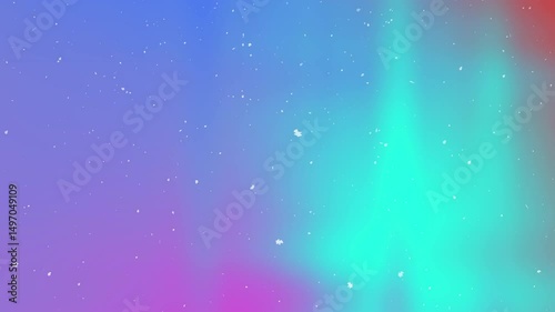 Colorful Aurora Lights Dancing in the Night Sky Over a Serene Landscape