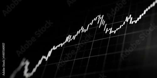 Aufwärtstrend, Aktienmarkt, Finanzdaten, Graph