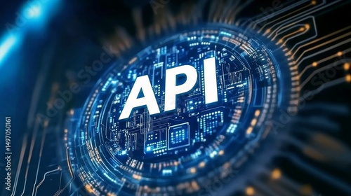 API Application Programming Interface Technology Concept. Business, Modern Software Development Tool
