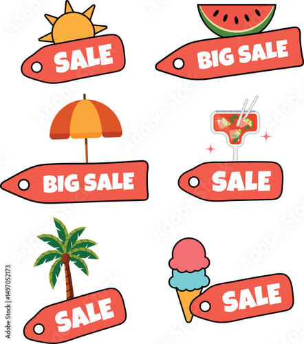Isolated vector emblems, stickers, badges, tags or icons/ Special offer promo