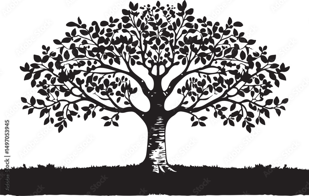 Fototapeta premium Tree Silhouette Bundle – 6 Designs