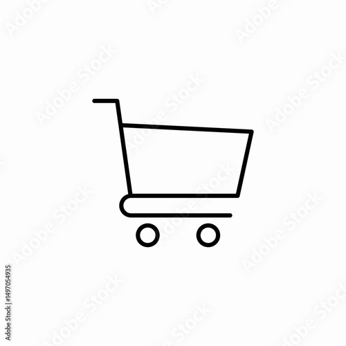 shopping cart icon sign vector