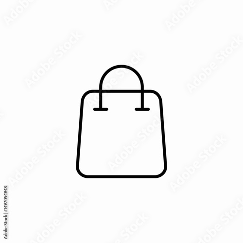 shopping bag icon sign vector