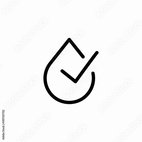 water check icon sign vector