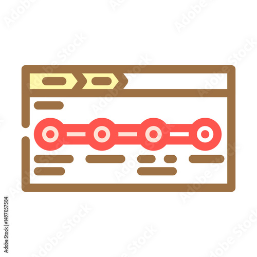 public transport information color icon vector illustration