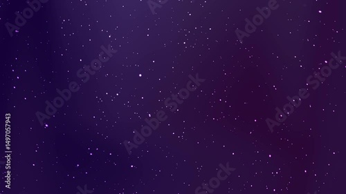 Twinkling Stars in a Dark Purple Night Sky Creating a Celestial Atmosphere