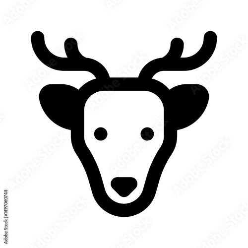 deer line icon