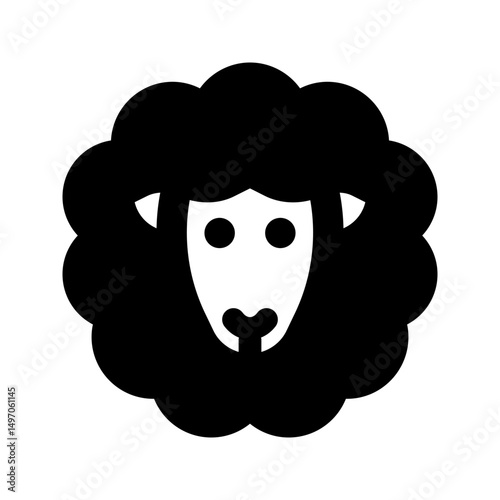 sheep line icon