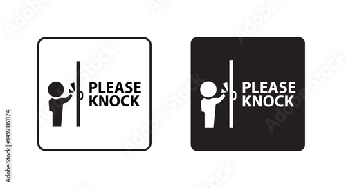 please knock sign