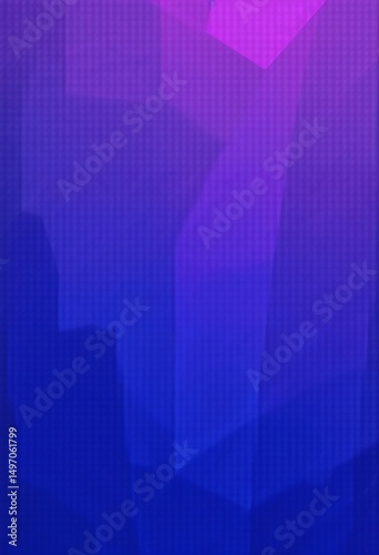 Purple and Blue Abstract Geometric Background – Vibrant Low Poly Digital Art with Symmetrical Gradient Design