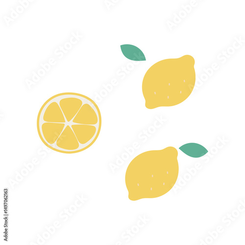 レモンのイラストセット
