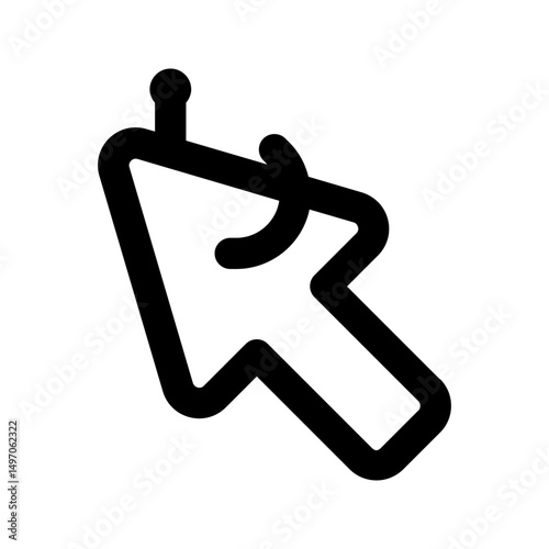 clickbait line icon