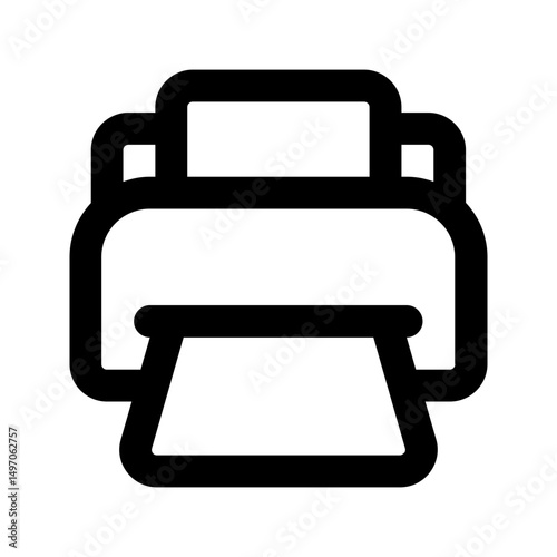 printer line icon