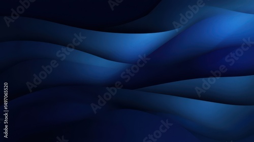 Modern abstract gradient dark navy blue banner background.
