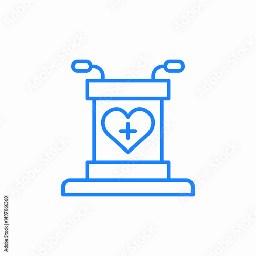 charity speech icon sign vector