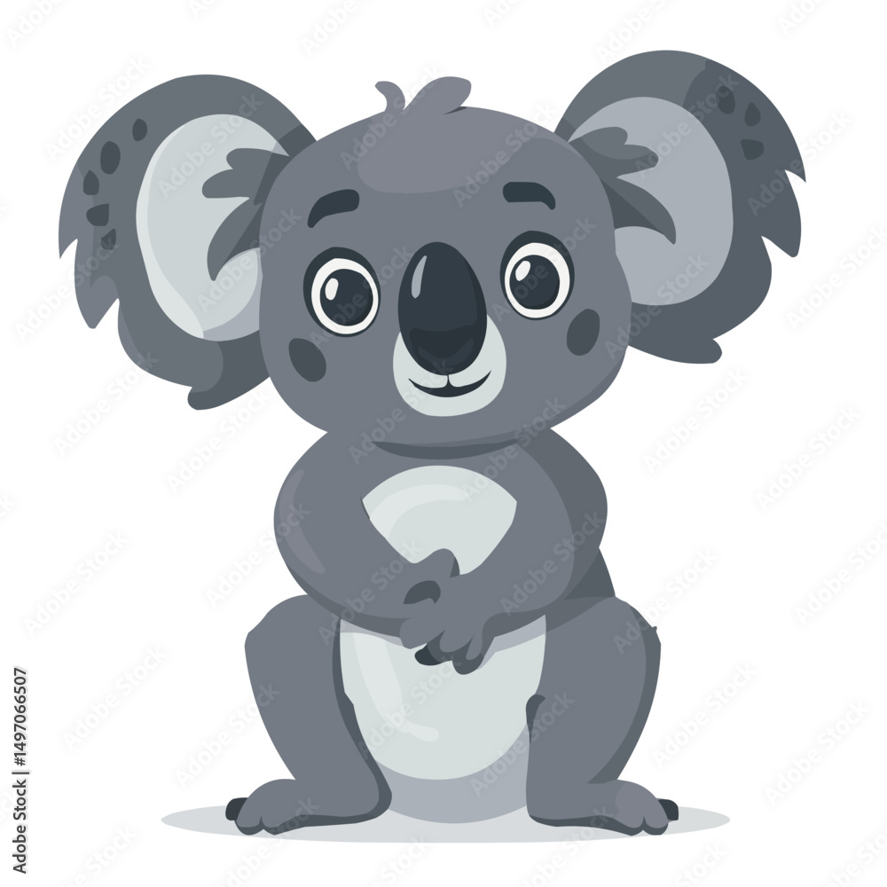 Obraz premium cute cartoon koala