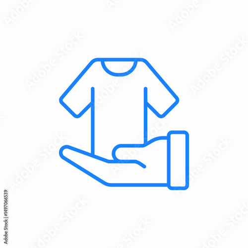 clothing support icon sign vector