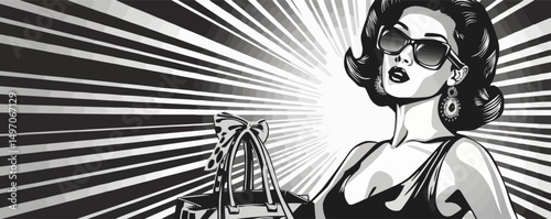 woman with headphones
