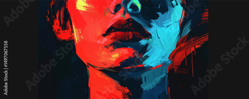 the girl in a red 