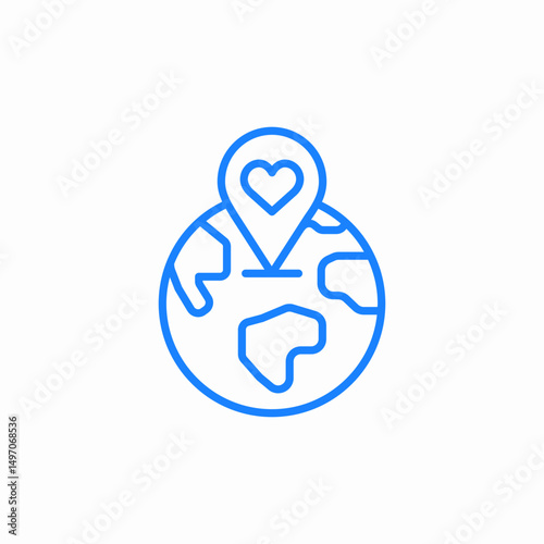 favorite place icon sign vector