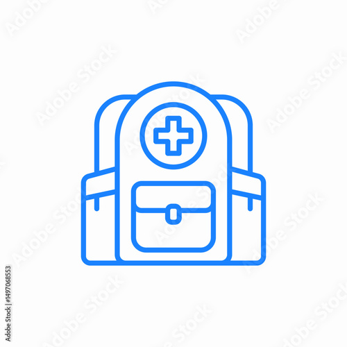 first aid kit icon sign vector