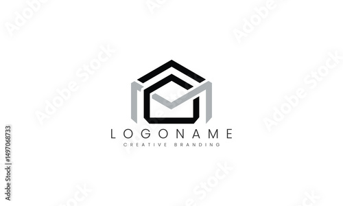 Minimalist AM Logo for Branding and Identity.
