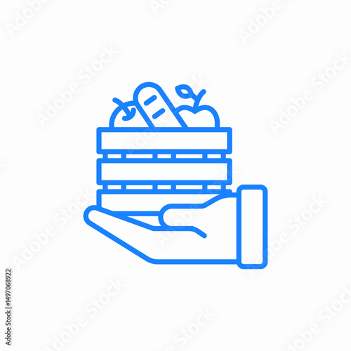 food relief icon sign vector