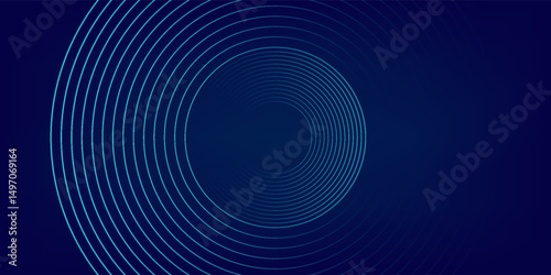 Circles Lines round frame, dynamic vector AI Technology science music concept lines.