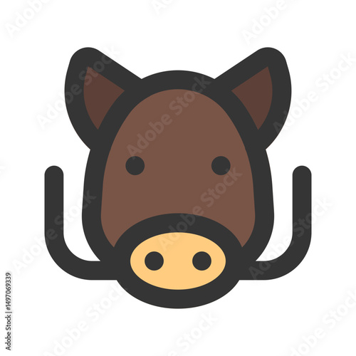 boar line fill icon