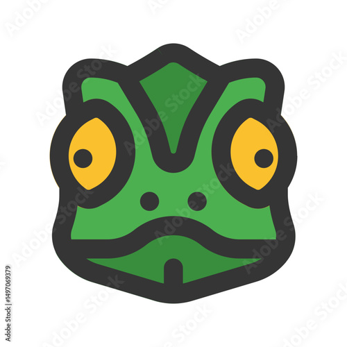 chameleon line fill icon