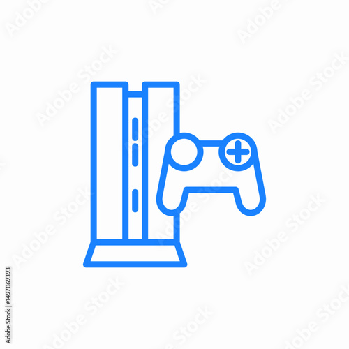 game console icon sign vector