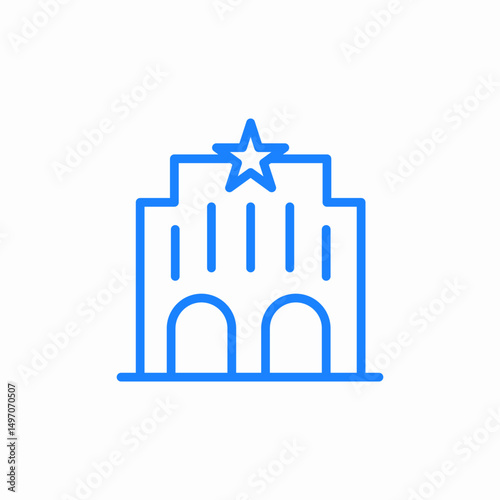 hotel building icon sign vector