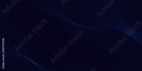 Premium background design with diagonal dark blue line pattern. Vector horizontal template for digital lux business banner, contemporary formal invitation, luxury voucher, prestigious gift certificate