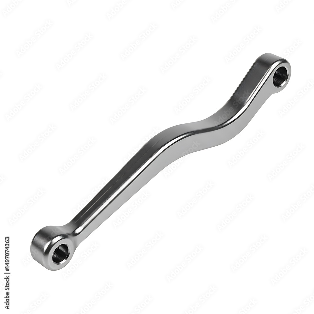 Fototapeta premium Metal link isolated on white background 