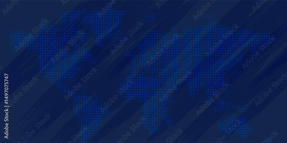 Obraz premium blue color pattern gradient grunge texture background.