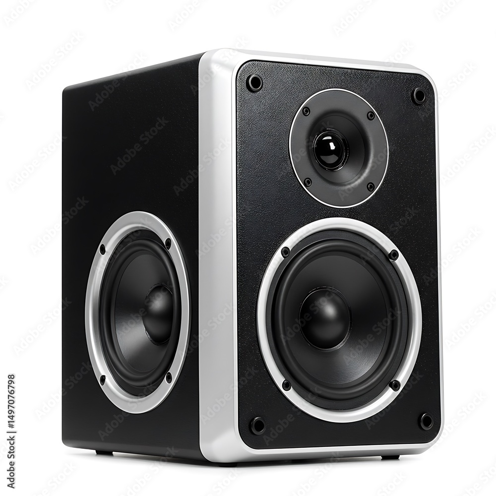 Fototapeta premium Speaker mockup isolated on white background