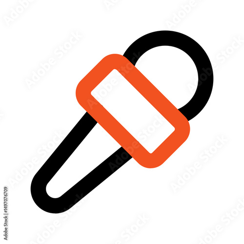journalist line color icon